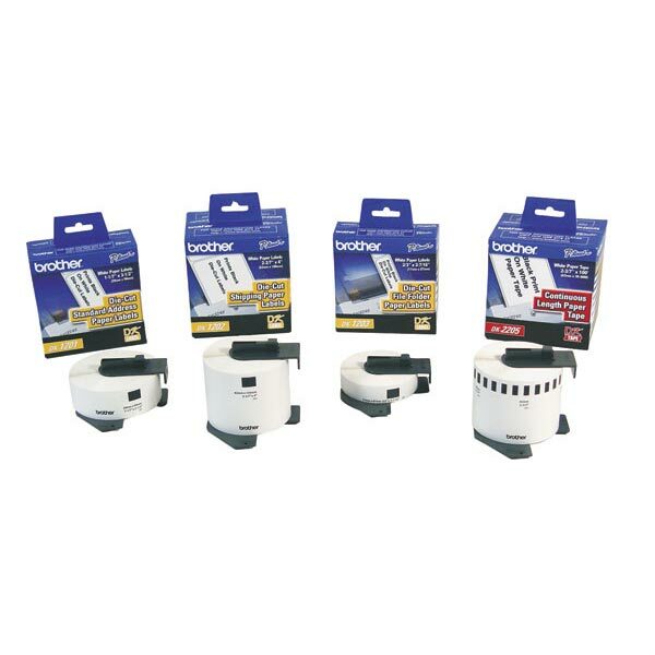 Brother Standard Address White Die-Cut Paper Label (400 Labels/Pkg)