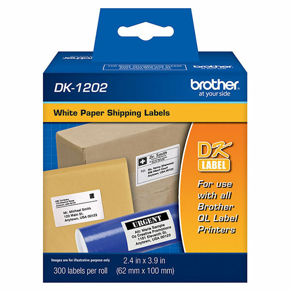 Brother Shipping Die-Cut Paper Label (300 Labels/Pkg)