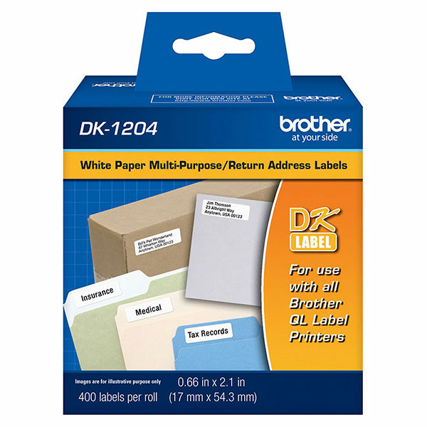 Brother Multipurpose Die-Cut Paper Label (400 Labels/Pkg)