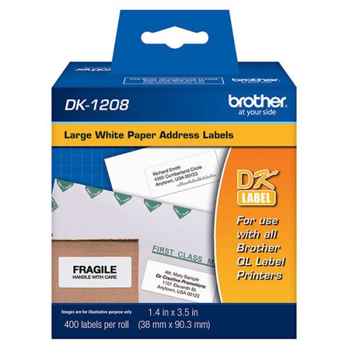 Brother Large Address Die-Cut Paper Label (400 Labels/Pkg)