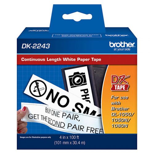 Brother 101mm (4") Continuous Length Paper Label (30m/100') (1/Pkg)