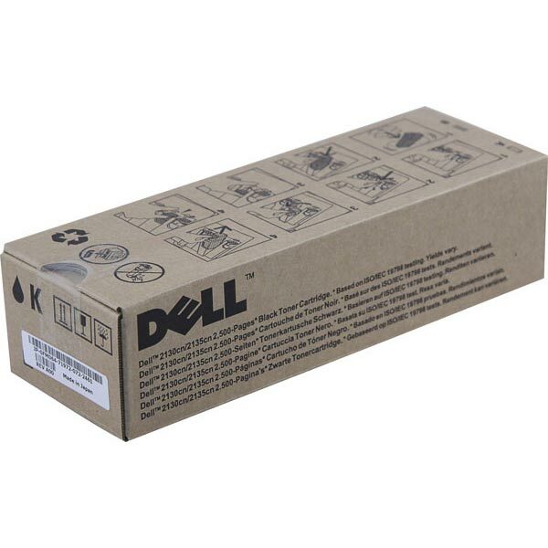 Dell High Yield Black Toner Cartridge (OEM# 330-1389 330-1436) (2500 Yield)