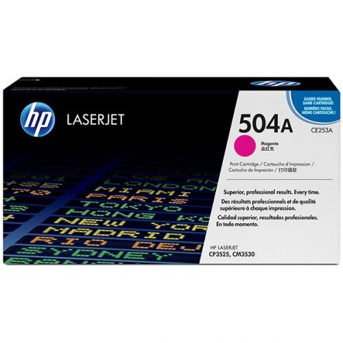 HP 504A (CE253A) Magenta Original LaserJet Toner Cartridge (7000 Yield)