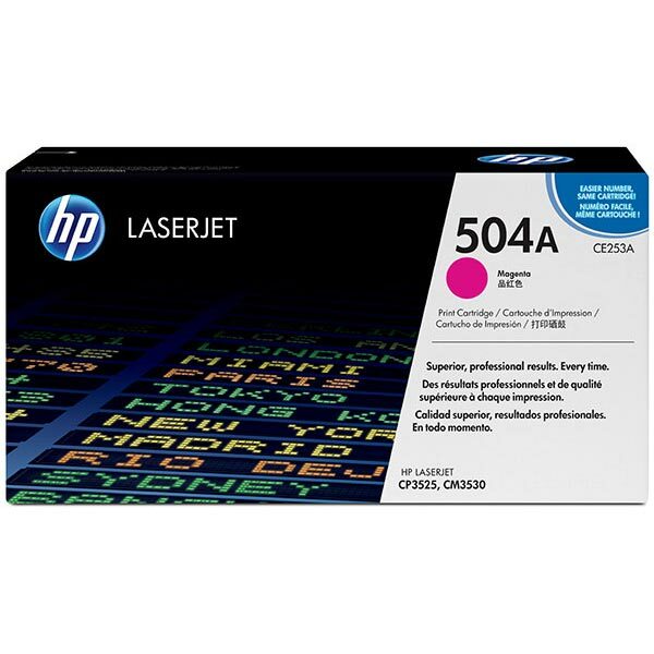 HP 504A (CE253A) Magenta Original LaserJet Toner Cartridge (7000 Yield)